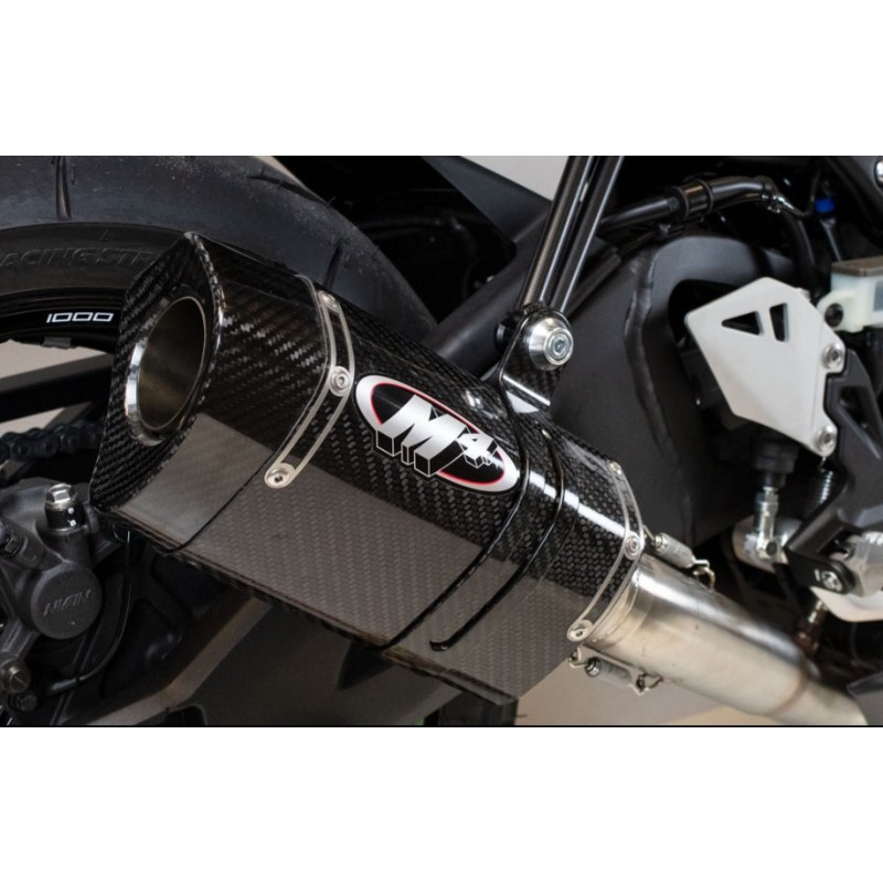 M4 Full Titanium Half System with Tech1 Carbon Canister - Kawasaki